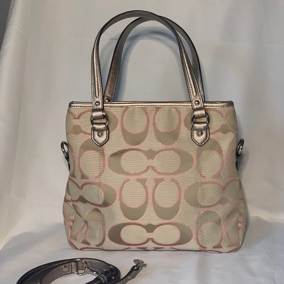 COACH DAISY OUTLINE SIGNATURE METALLIC MIA F23940 - Picture 3 of 16